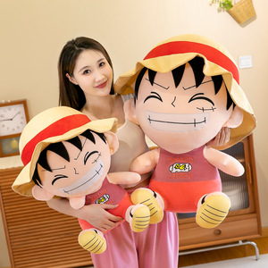 2025 stil karikatür hediyeler için çocuk bir Pieced Manga PP peluş Anime bebek <span class=keywords><strong>Luffy</strong></span> peluş Anime peluş
