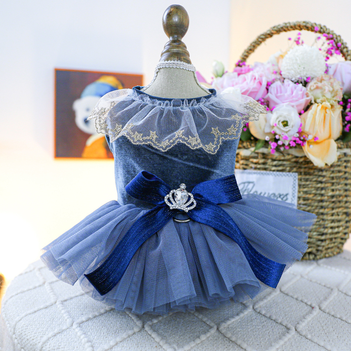 Royal dress dress-blue