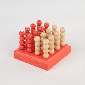 Four in a Row Wooden Strategy Game Connect Four Chess Educational <strong>Toy</strong> Thinking Game for Kids Adults - Product Image 6