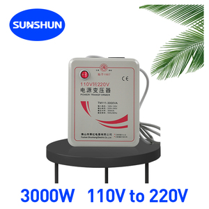 Shunhong 3000w <strong>Step</strong> <strong>up</strong> Transformer 110v to 220v High Performance <strong>Single</strong> Phase 3000va Toroidal Volt Voltage Converter 3kw 3kva