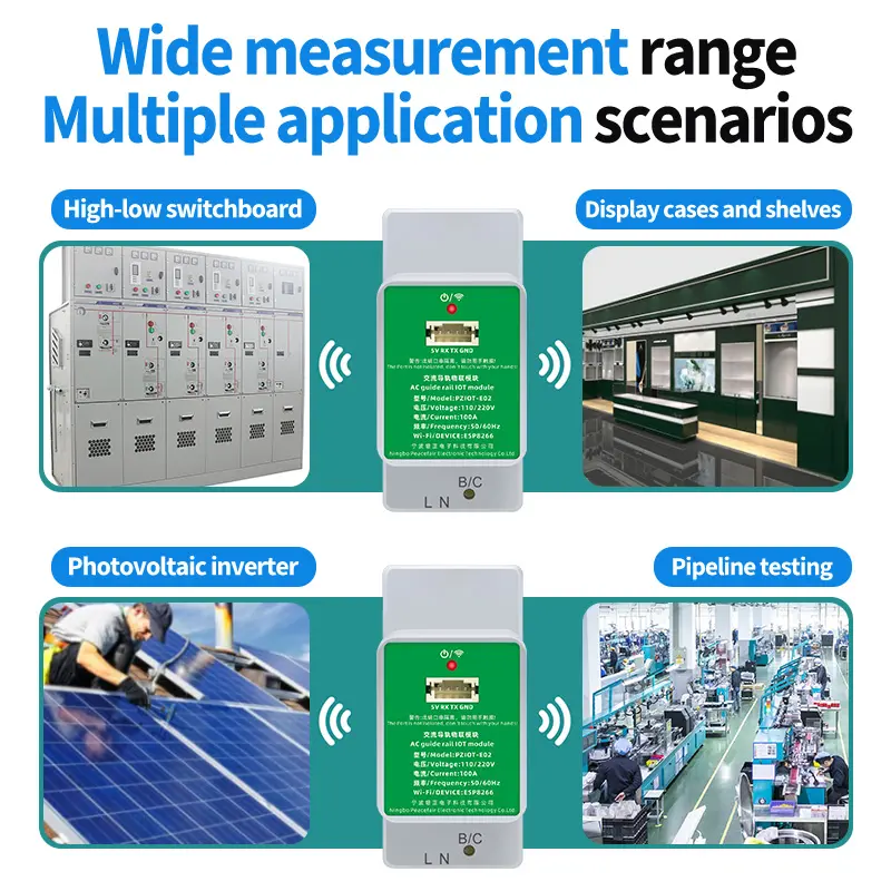 110/220v IoT meteran energi rumah asisten fase tunggal 6in1 pengukur tegangan daya dengan Tasmota WiFi ESP berjalan melalui MQTT