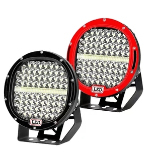 9-32V 225W 9 inç LED çalışma ışığı Spot ışın yuvarlak beyaz/Amber renk Offroad sürüş ışık ATV SUV 4x4 kamyon T tekne - Product Image 1
