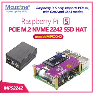 Cappello 3 MPS2242 PCIE M.<span class=keywords><strong>2</strong></span> NVME SSD di nuova generazione per <span class=keywords><strong>Raspberry</strong></span> <span class=keywords><strong>Pi</strong></span> 5 2230 2242 componenti elettronici di supporto personalizzati