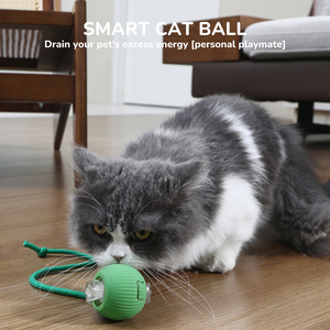 Lujosa Bola de juguete de lujo para gatos, movimiento automático, Rodante, Estrella mágica con purpurina, hierba gatera para gatos, juguete de movimiento interactivo para mascotas caminando - Product Image 2