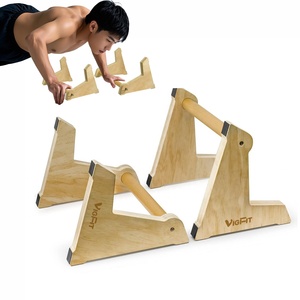 Portable Mini Parallel Wooden Push up Handstand Bars Durable Handstand <strong>Trainer</strong> Push up Bars for Calisthenics and Fitness - Product Image 1