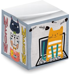 Sticky Note Cube 750 Sheet Memo Block Impreso en 4 lados Block Bloc de notas Memo Paper Cube Memo Pad Cube para oficina y hogar