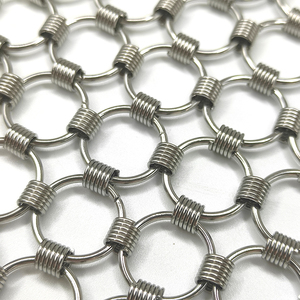 Dekorative Metalldraht Mesh Edelstahl Ring Mesh Vorhang Kettenhemd Mesh Decke - Product Image 4