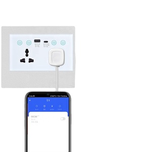 CHNLAN 13A 147毫米通用英国带电源监控电气触摸双WiFi智能壁式插座usb-c快速充电器 - Product Image 4