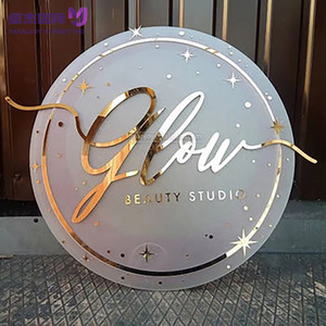 متجر جودة عالية أمام المتجر متجر مطعم بأحرف أمامية خارجية مخصصة متجر معدني شعار العلامة التجارية للشركة - Product Image 2