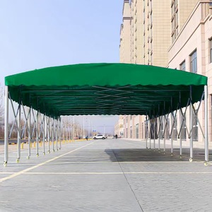 Kích thước tùy chỉnh đẩy kéo có thể thu vào tán với bánh xe di chuyển cho nhà để xe gấp lều mái hiên - Product Image 6