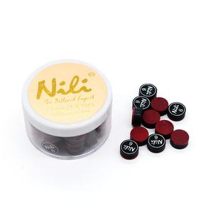 Good Quality NILI 6 Layers Black and Red Color 14mm Billiard Pool Cue <strong>Tip</strong> for Sale - Product Image 5