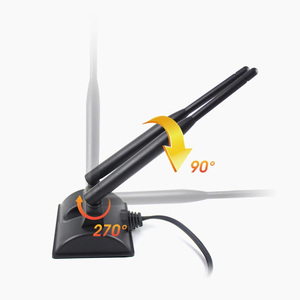 2.4G 5.8G Antenna WIFI Dual Band Base magnetica aerea lampone Pi 5 maschio con 2M cavo per Router Wireless scheda di rete - Product Image 3