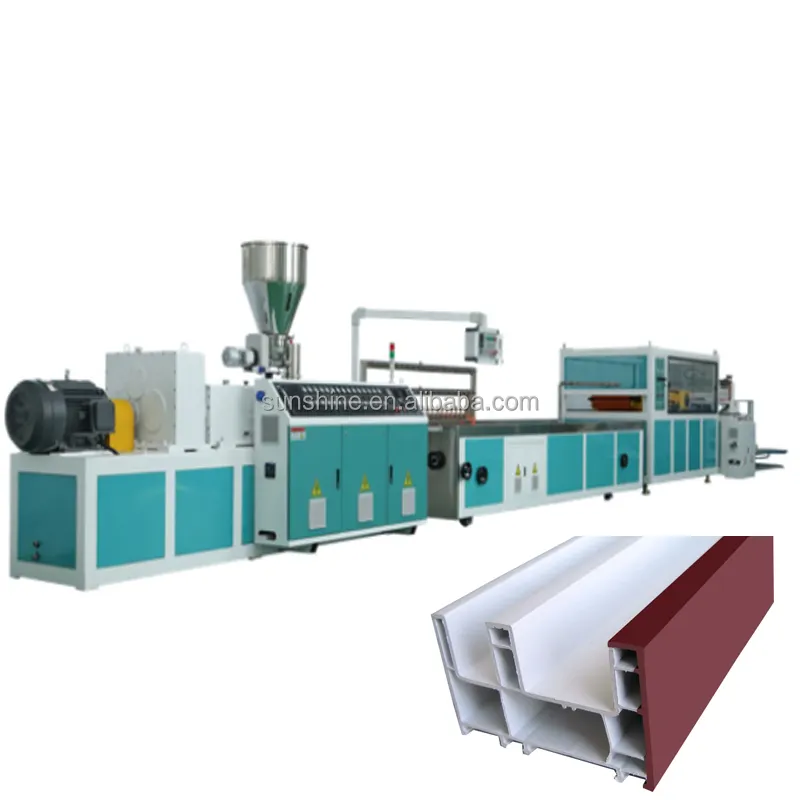 PVC WPC Board Door Window Frame Profile Making Machine Extrusion Production Line