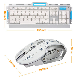 光学式マウスコンボ104キー2.4GワイヤレスゲーミングキーボードforWindows Android IOS - Product Image 5