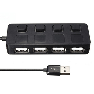 2.0 USB ฮับ4พอร์ตพร้อมสวิตช์แยกสีดำและสีขาวฮับ USB แบบ4 in 1 2.0 - Product Image 6