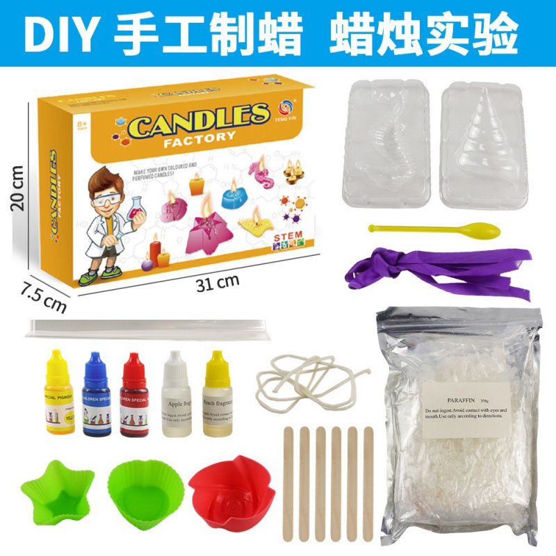 Kit de experimento de velas hechas a mano DIY