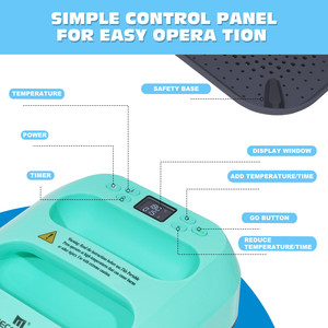 家用迷你便携式热压机便携式t恤和鞋印多色升华 - Product Image 4