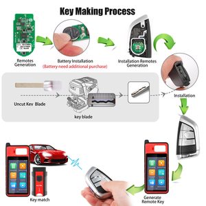 Autel IKEY BW003AL chiave intelligente programmabile, 3 pulsanti telecomandi universali per auto per strumento programmatore MaxiIM KM100 - Product Image 5