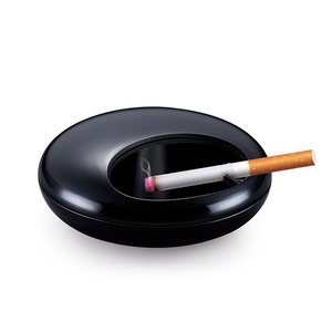 Anya Moderne Luxe Ronde Dubbele Melamine Winddichte Asbak Roterende Rookloze Sigarenhouder Deksel Thuis Kantoor Buitenshuis Gebruik - Product Image 1