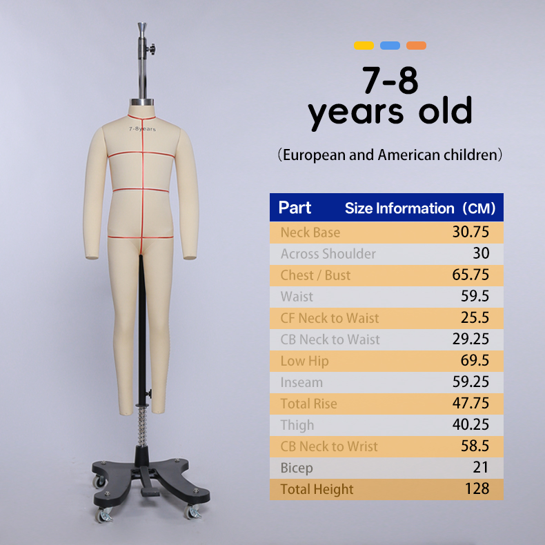 7-8 Years Old Kids Mannequin