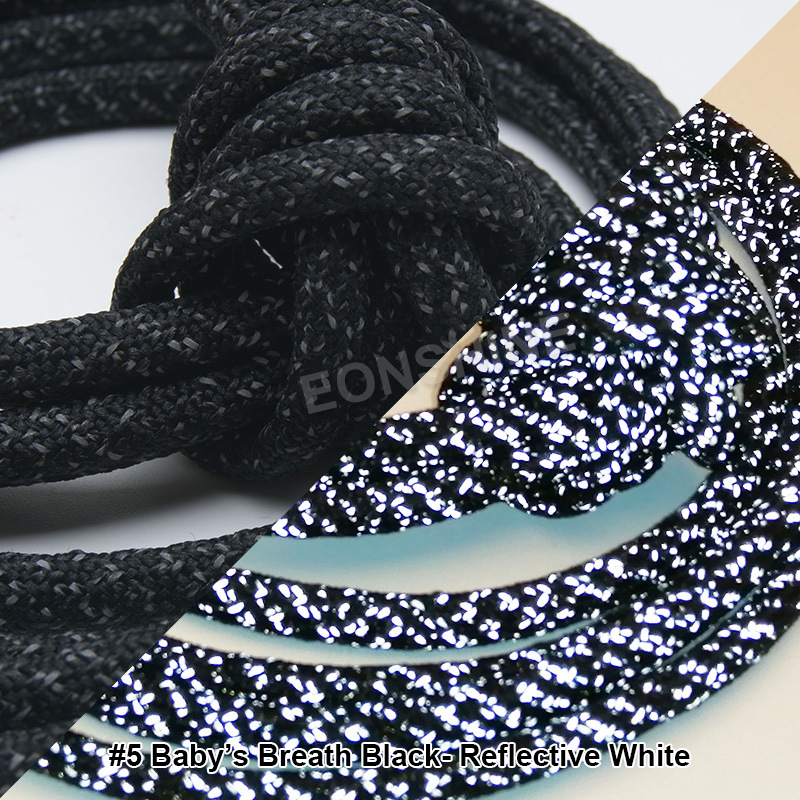 #5 Baby's breath black -redlective white