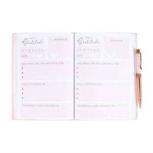 LABON <span class=keywords><strong>A5</strong></span> il mio diario di gratitudine consapevole che vive affermazioni Positive diario di crescita personale con penna al quarzo rosa
