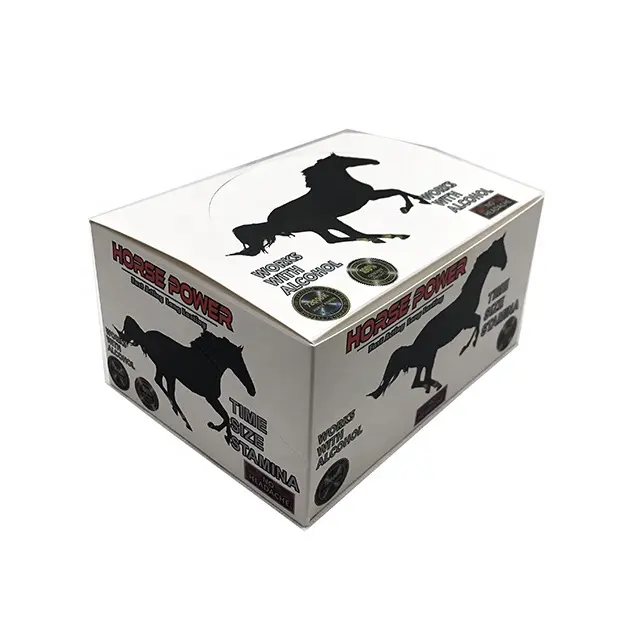 Black horse Rhino pills pillole per l'aumento maschile capsule medicinali blister card altre scatole per imballaggio in carta da esposizione