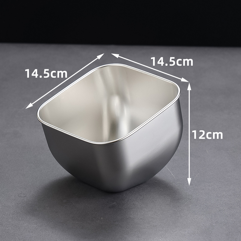 14.5cm square lettuce bowl (silver)