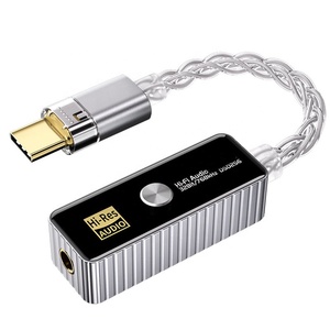 Portable Hi-Res HiFi <strong>Audio</strong> Decoder Type C to 3.5mm Amplifier Connector <strong>Adapter</strong> for Type C Devices
