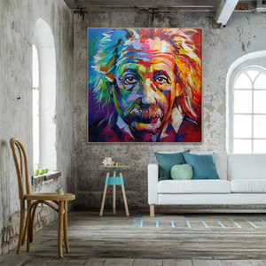 Áp Phích Và Tranh In Nghệ Thuật Đại Chúng <span class=keywords><strong>Albert</strong></span> <span class=keywords><strong>Einstein</strong></span> Màu Nước Tranh Treo Tường Nghệ Thuật Chân Dung Trừu Tượng Tranh Trang Trí Phòng Khách - Product Image 2