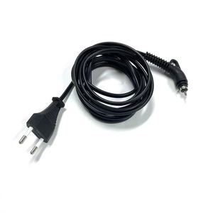 <strong>H03VVH2</strong>-<strong>F</strong> 2meter Length 2X0.5mm2 2 Pin Anti-winding Power <strong>Cable</strong> with Hair Straightener Swivel Plug <strong>Cable</strong> - Product Image 3