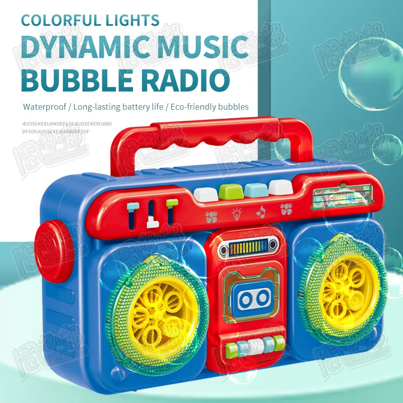 Verão 2023 Chow Dudu Novos brinquedos bolha com bolhas de música crianças produtos exclusivos favoritos para vender com som Unique Radio Design