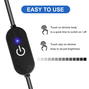 DC12V 5V 3A LED luci a nastro Touch Dimmer interruttore luminosità oscuramento funzione di memoria con spina DC per 5050 SMD COB LED Strip