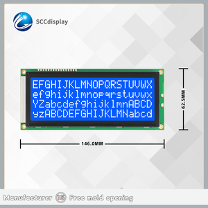 Süper 20X4 Dot Matrix Cob Blue mavi negatif LCD karakter ekran modülleri IIC/I2C sanayi LCM Model SJXD2004B-IIC - Product Image 4