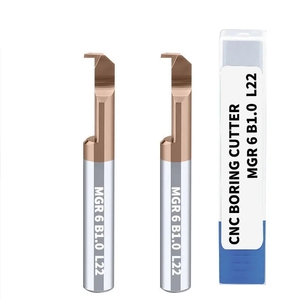 SUPAL Solid Carbide Boring <strong>Cutter</strong> for Stainless Steel CNC Boring Tool Hard Metal <strong>Cutters</strong> MPR 3R0.15 L10 - Product Image 1