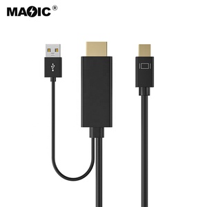 Personalizado 1,8 M HDMI a Mini DP Displayport Cable HD Pantalla 4K 60Hz 2180P Cable de alimentación USB - Product Image 3