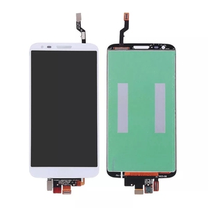 LG G2 D802 LCDディスプレイタッチスクリーンデジタイザーアセンブリ用オリジナルフレーム付き白黒LCDフレームなしG2D802用 - Product Image 1
