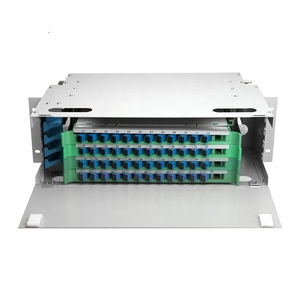 Marco de distribución de fibra óptica ODF, Panel de parche para estante de 19 pulgadas, 48 núcleos - Product Image 1