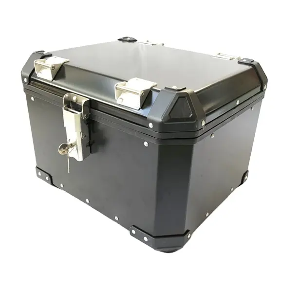 Caja trasera personalizada para motocicleta con soporte de montaje con correa de caja y respaldo para KTM1190 Pakistán caja lateral de motocicleta