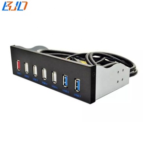 5.25&quot; CD-Drive Desktop Front Panel With 2 USB3.0 + 4 USB2.0 + BC 1.2 Quick Changer for PC <strong>Computer</strong> Case - Product Image 4
