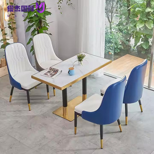 Modern Square Design Marble Dining <strong>Table</strong> <strong>Set</strong> for Restaurants Fast Food Cafe Burger Shop Artificial Marble <strong>Table</strong> Top - Product Image 6