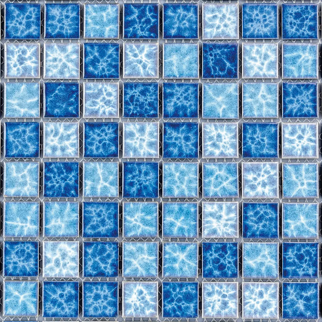 300*300 precios al por mayor al Aire Libre verde azul Arco Iris color cristal piscina mosaico azulejos