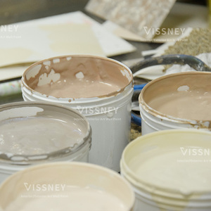 Acrylic Dựa Tối Giản Tây Ban Nha Màu Be Crema Marfil Microcement Lớp Phủ Sơn Tường Chất Lỏng Cho Kết Thúc Cho Bàn Chải Lớp Phủ - Product Image 5