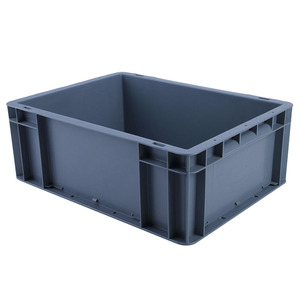 Contenedor de plástico apilable de gran capacidad tipo caja sólida para la venta u organización del hogar - Product Image 2