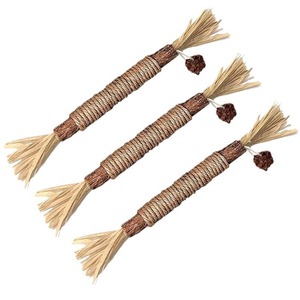 TikTok Trending Eco-Friendly <span class=keywords><strong>Catnip</strong></span> Teaser Stick Raffia Chewing <span class=keywords><strong>Toy</strong></span> para cães e gatos