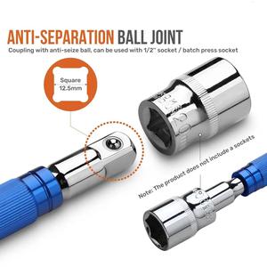 Peaktop 360 ° xoay t Loại ổ cắm cờ lê 1/2 (12.5mm) có thể tháo rời T-Bar cờ lê - Product Image 5