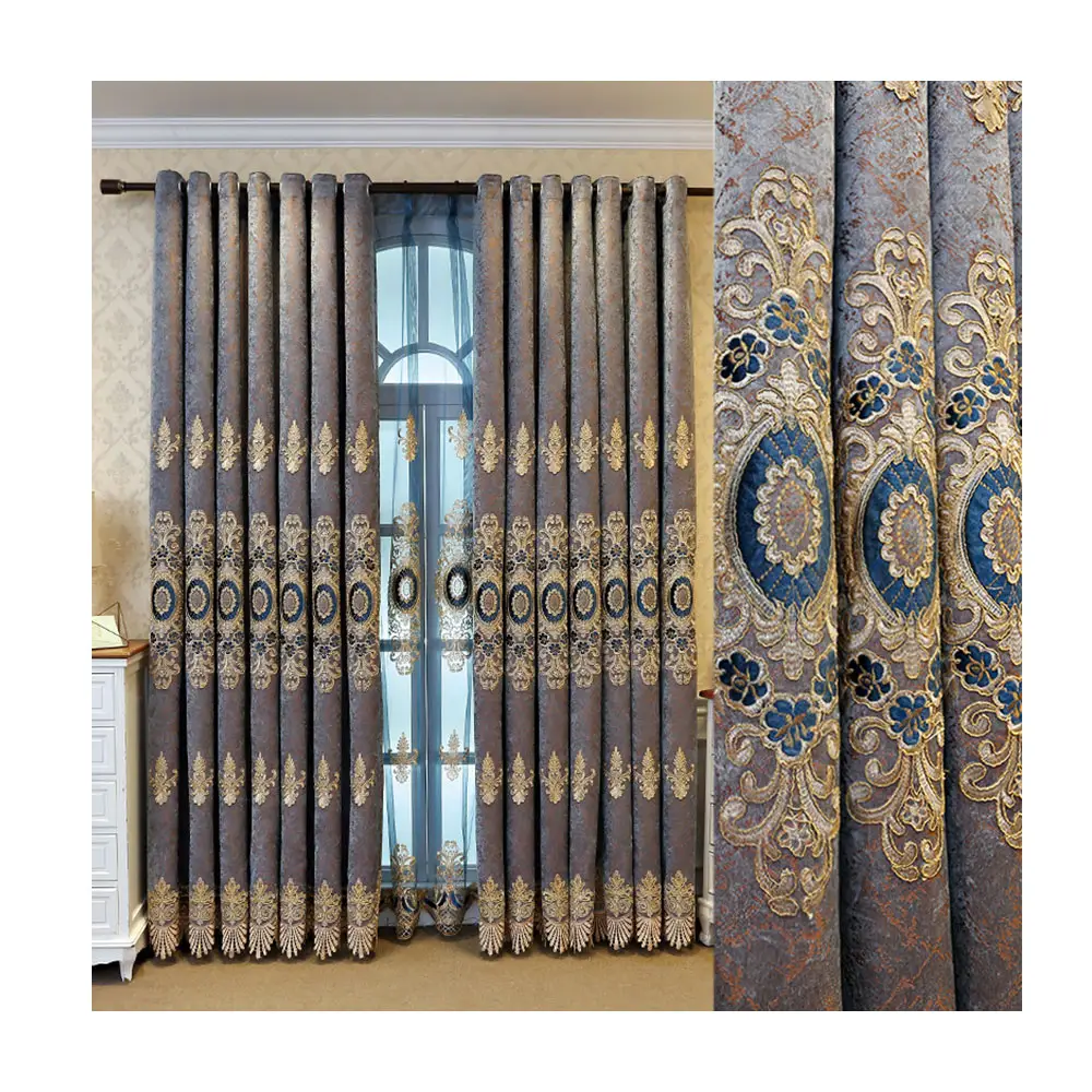 Новые элегантные шторы в европейском стиле с вышивкой в нордическом стиле, простая Штора для спальни и гостиной