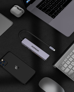 10Gbps USB-C a USB-A 3.2, USB-A 2.0, USB-C 3.2 e tipo-C 5V Hub per finestre, MacOS uso ufficio - Product Image 5