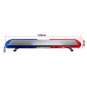 แถบไฟเตือนรถพยาบาล LED ขนาด110W 220W 1.2เมตร1.8แดงน้ำเงินพร้อมไซเรนและไมโครโฟนพร้อมระบบ PA - Product Image 3