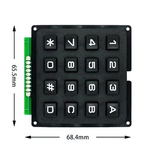 3*4 4*4 matris anahtarı klavye tuş takımı dizisi modülü ABS plastik tuşlar 4x4 3x4 12 16 anahtar düğmesi membran anahtarı DIY kiti Arduino için